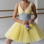 Load image into Gallery viewer, Lemon Yellow Romantic Ballet Tutu
